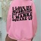I Love My Husband but Sometime SweatShirt Crewneck Pullovers Trendy Loose Fit Tops Fabric Round Neck Christmas, Christmas gift, gift. product 2
